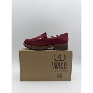 Waco Laurel Loafer Pearl Women’s Size 10B Burgundy Loafers
